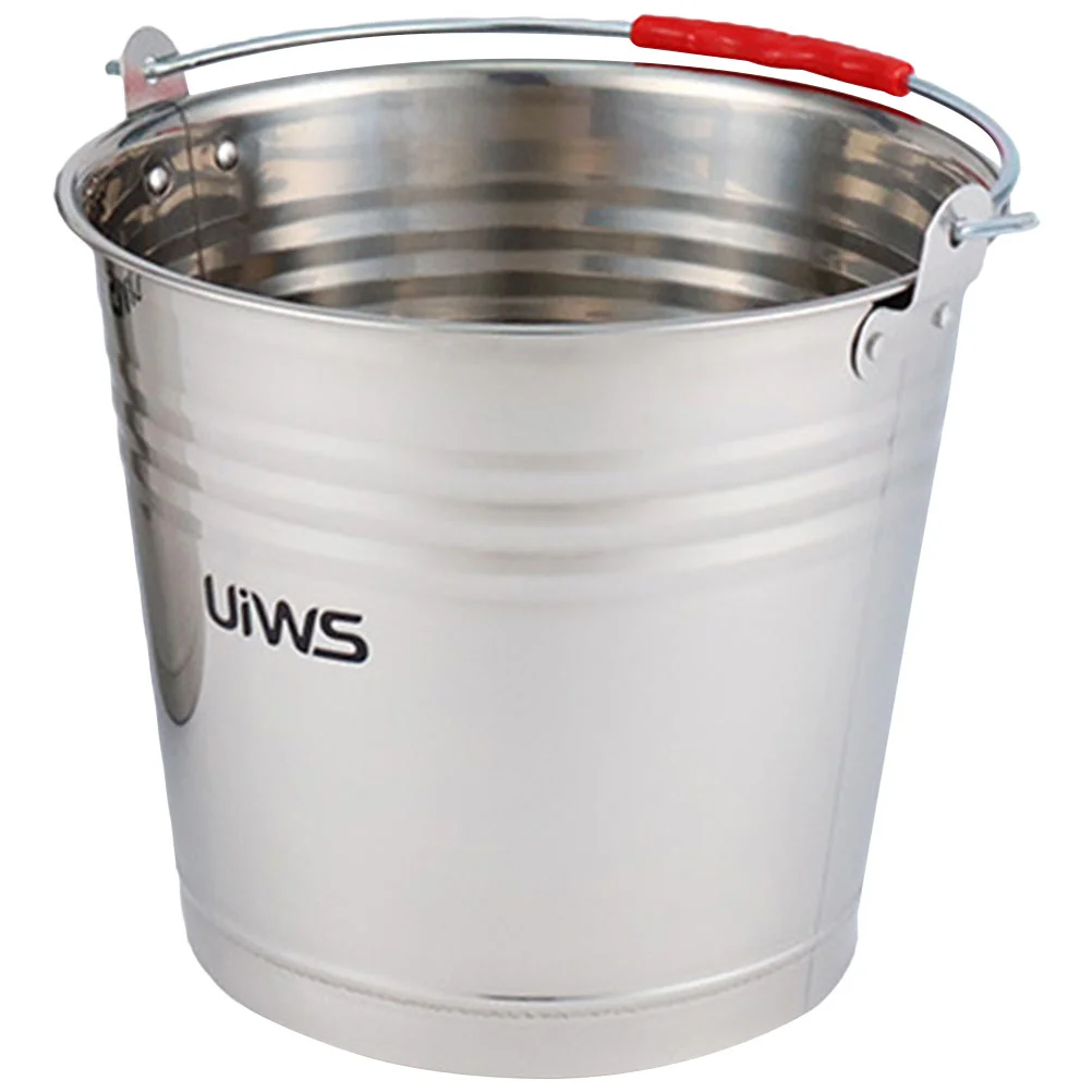 Stainless Steel Bucket Milk Container for Farm Garbage Can Multifunctional with Handle Ice Cubes
Stainless Steel Bucket Milk Container for Farm Garbage Can Multifunctional with Handle Ice Cubes