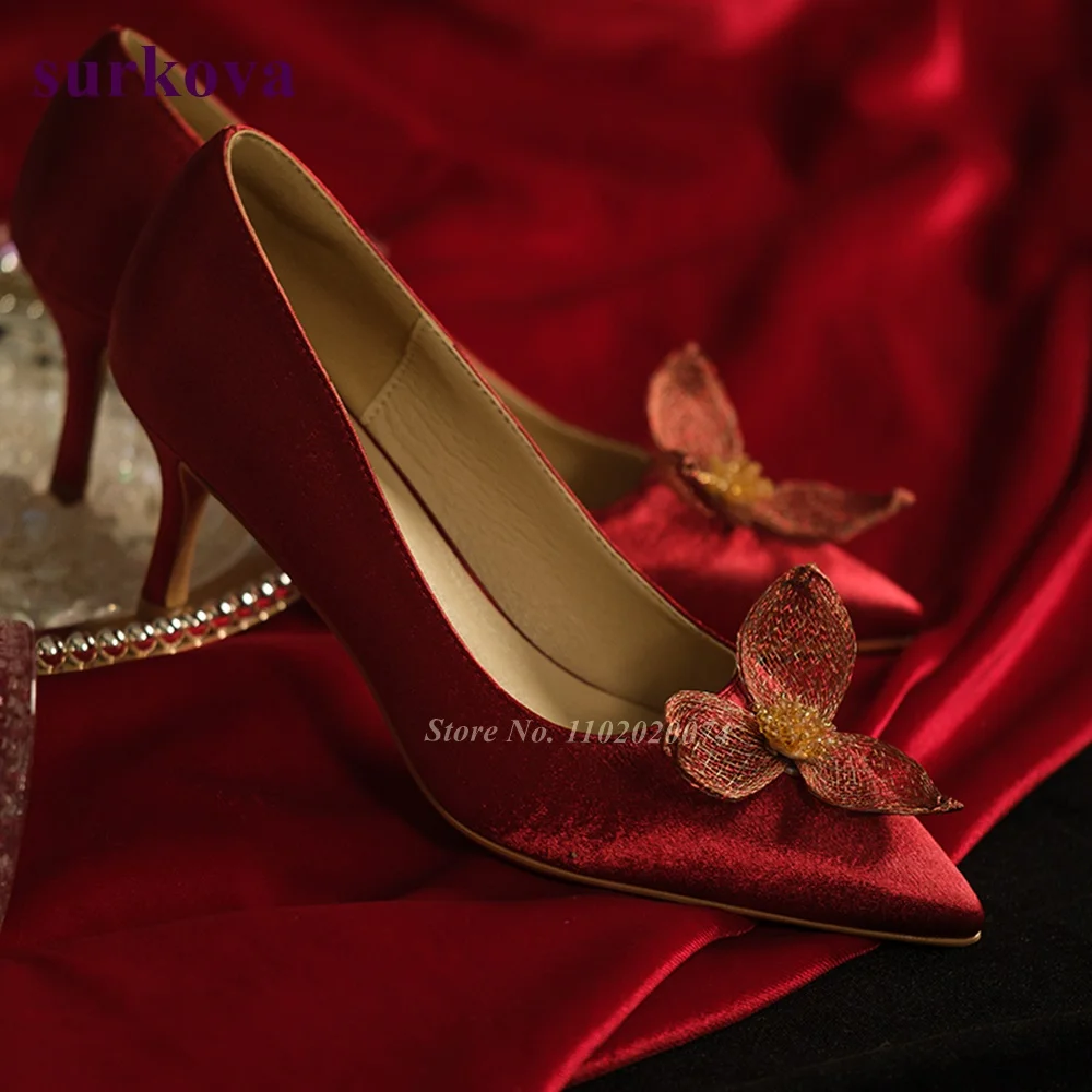 Red Flower Shallow Pumps 2022 New Arrival Wedding Shoes for Women Pointed Toe Kitten Heels Elegant Summer Bling Sexy Size 40
Red Flower Shallow Pumps 2022 New Arrival Wedding Shoes for Women Pointed Toe Kitten Heels Elegant Summer Bling Sexy Size 40