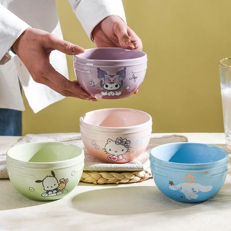 4Pcs Sanrio Hello Kitty Cinnamoroll Ceramic Rice Bowl Cute Cartoon Kuromi Pochacco Tableware Bowl Lovely Gifts for Girls
4Pcs Sanrio Hello Kitty Cinnamoroll Ceramic Rice Bowl Cute Cartoon Kuromi Pochacco Tableware Bowl Lovely Gifts for Girls
