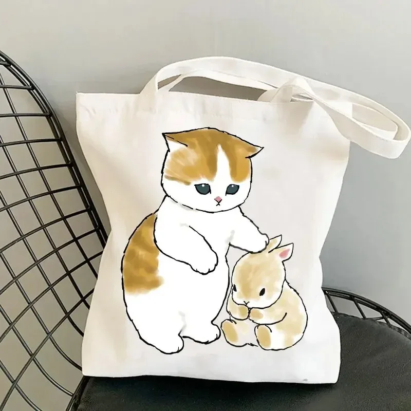 Cute Cat Print Tote Bag - Large Capacity Shopping Bag 16 S65b930792d6441cabcae2e5e6481bd21k