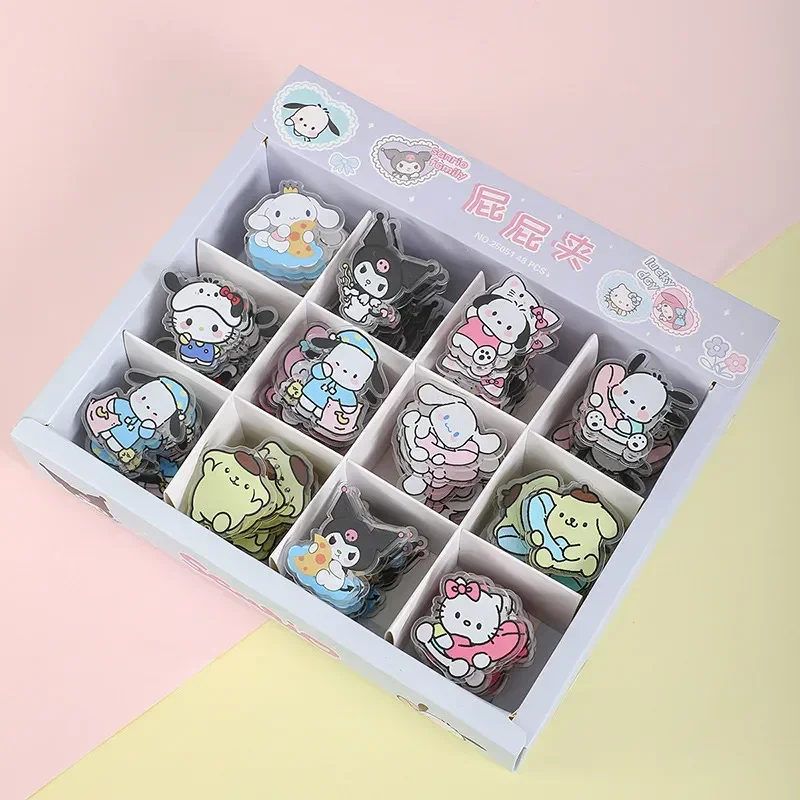 48pcs Cartoon Sanrio Hellokitty Melody Kuromi Acrylic Double-sided Clamp Folder Sealing Clamp Pp Clip Stationery Wholesale
48pcs Cartoon Sanrio Hellokitty Melody Kuromi Acrylic Double-sided Clamp Folder Sealing Clamp Pp Clip Stationery Wholesale