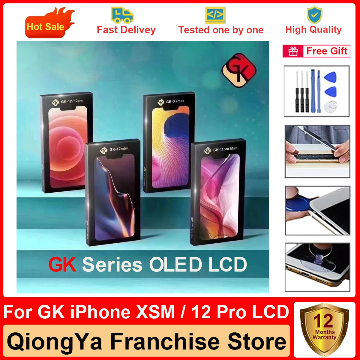GK OLED 100% новый протестированный Дисплей для iPhone XS Max / 11 Pro Max / 12 Pro / 12 Mini LCD с сенсорным экраном дигитайзер в сборе деталь
GK OLED 100% новый протестированный Дисплей для iPhone XS Max / 11 Pro Max / 12 Pro / 12 Mini LCD с сенсорным экраном дигитайзер в сборе деталь