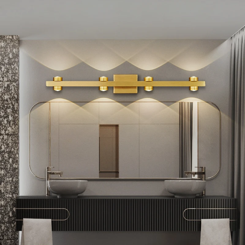 Deyidn Modern Copper LED Mirror Light Long Wall Lamp Copper Vanity Light For Bedroom Cloakroom Bathroom Washstand Make Up Light
Deyidn Modern Copper LED Mirror Light Long Wall Lamp Copper Vanity Light For Bedroom Cloakroom Bathroom Washstand Make Up Light