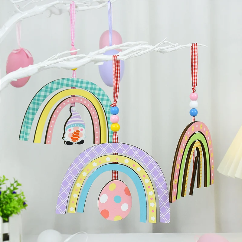 Wooden Easter Rainbow Rabbit Pendants Ornaments Faceless Gnome Hanging Decoration For Home DIY Wood Crafts Easter Party Supplies
Wooden Easter Rainbow Rabbit Pendants Ornaments Faceless Gnome Hanging Decoration For Home DIY Wood Crafts Easter Party Supplies