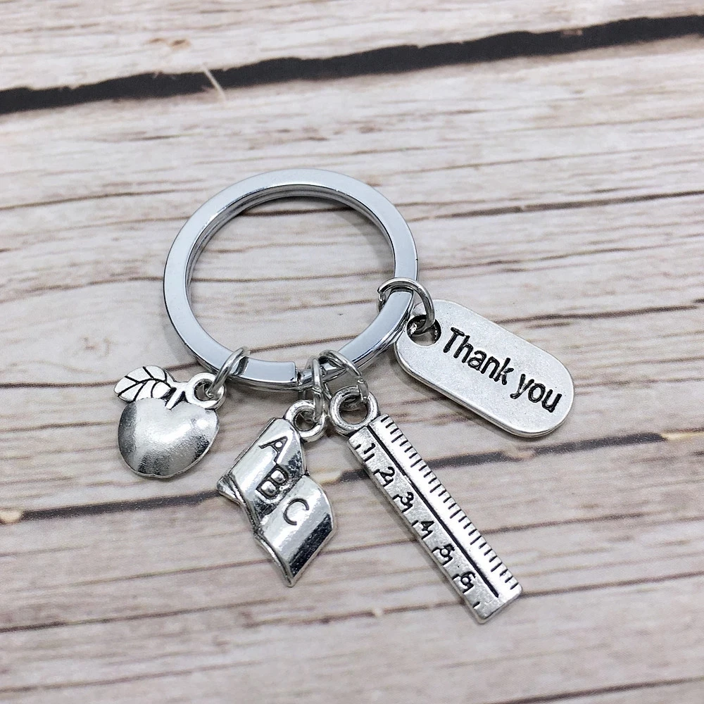 Teacher'S Day Gift Ruler Apple Book Backpack Pendant Teacher Thank You Keychain Teacher'S Day Gift
Teacher'S Day Gift Ruler Apple Book Backpack Pendant Teacher Thank You Keychain Teacher'S Day Gift
