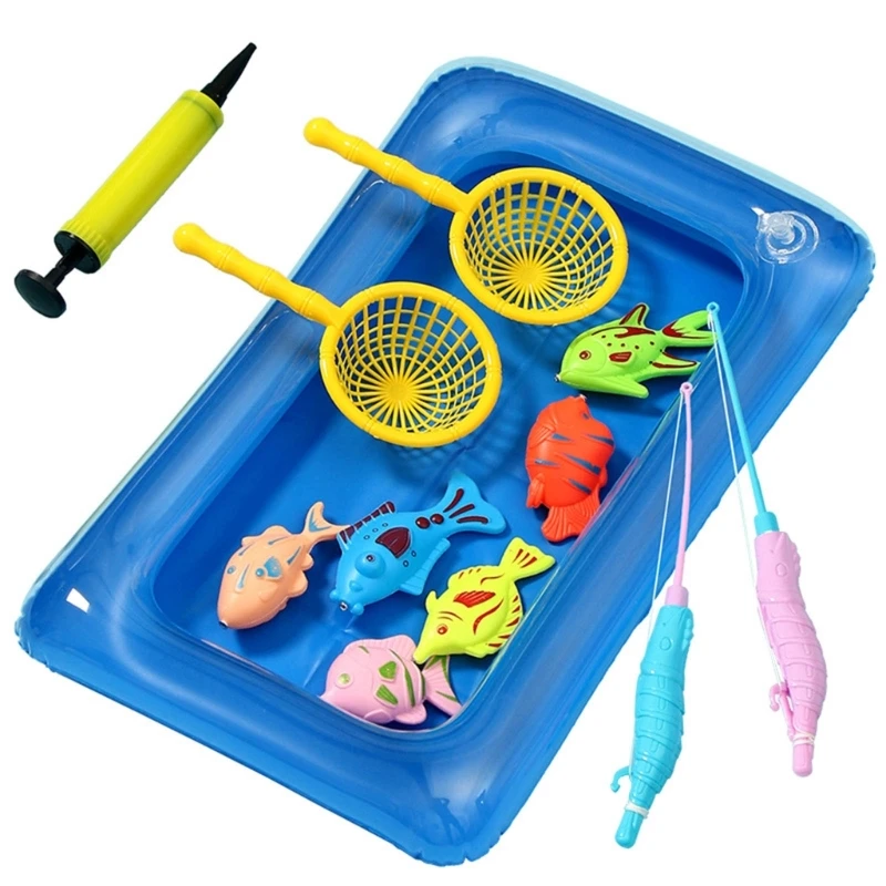 13pcs Set Magnetic Fishing Toy with Inflatable Pool for Kids Ages 3-5 Pool Toy Floating Bath Toy Water Toy for Bathtub
13pcs Set Magnetic Fishing Toy with Inflatable Pool for Kids Ages 3-5 Pool Toy Floating Bath Toy Water Toy for Bathtub