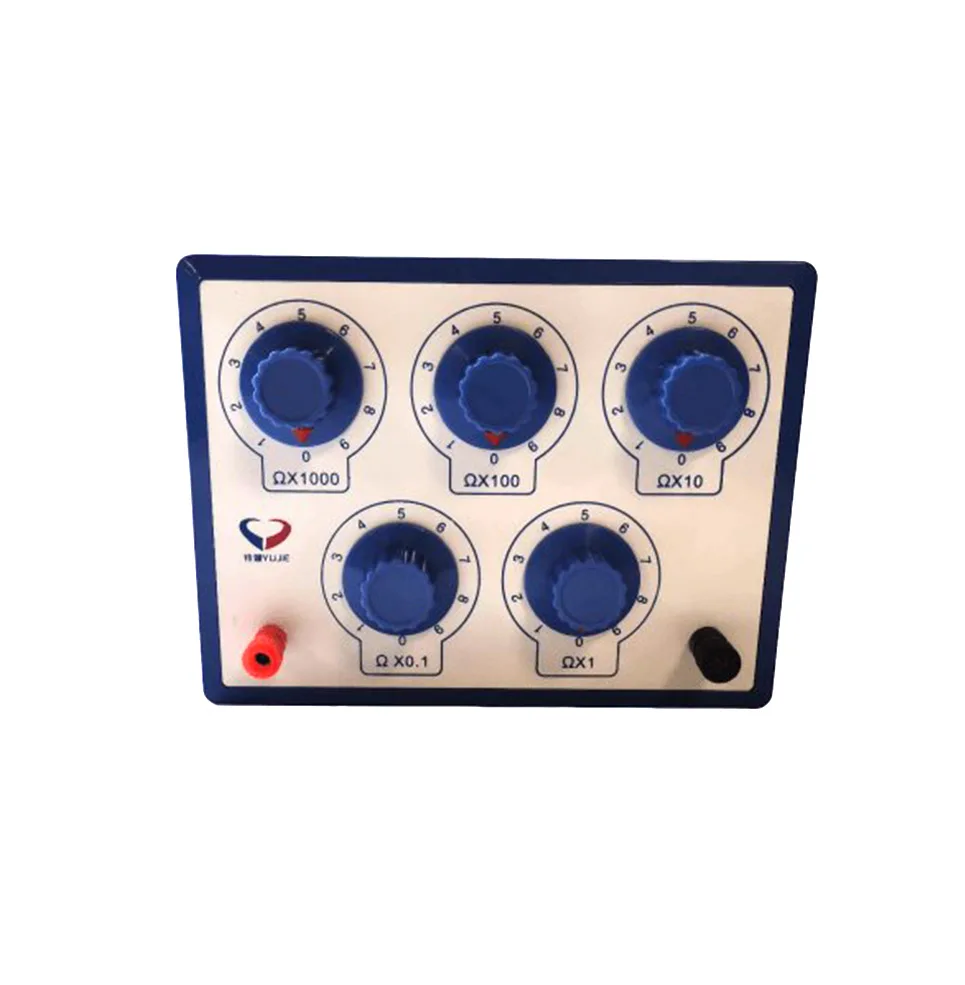 J2361 Resistance Box Precision Variable Decade Resistor 0-9999.9 Resistance Meters For Physical Teaching Electrical Instruments
J2361 Resistance Box Precision Variable Decade Resistor 0-9999.9 Resistance Meters For Physical Teaching Electrical Instruments