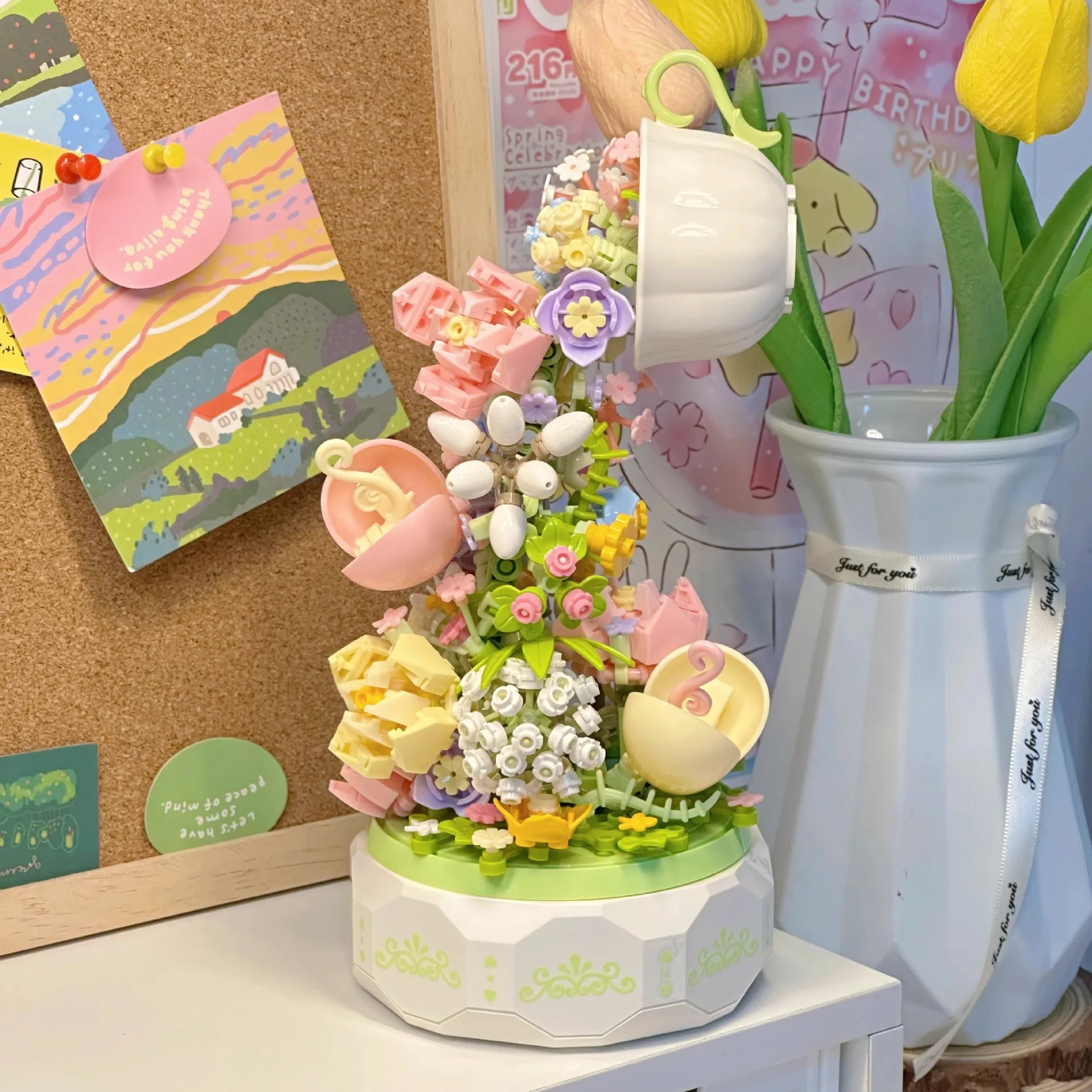 Набор строительных блоков Multiflora, детская игрушка, красивый цветок, Музыкальная шкатулка с электрическим светодиодом, строительные блоки для детей
Набор строительных блоков Multiflora, детская игрушка, красивый цветок, Музыкальная шкатулка с электрическим светодиодом, строительные блоки для детей