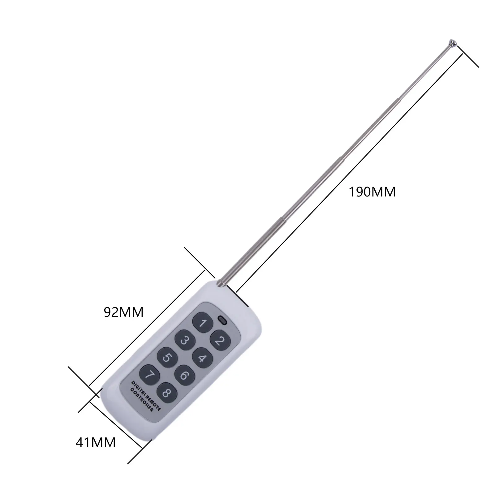 Wireless Sender Remote Control 433mMHz 1527 8 Buttons 92mm X 41mm X 12mm Electric Doors For Garage Door For Motorcycles
Wireless Sender Remote Control 433mMHz 1527 8 Buttons 92mm X 41mm X 12mm Electric Doors For Garage Door For Motorcycles
