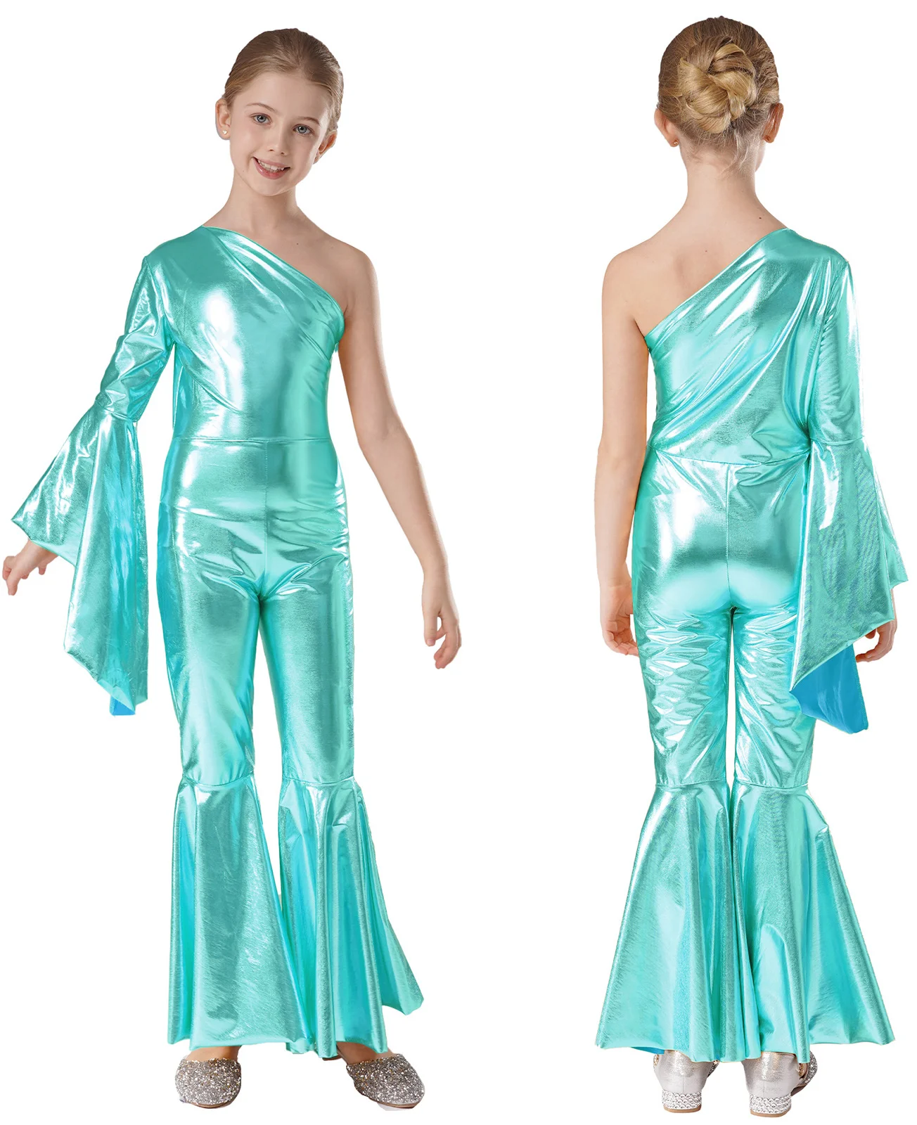 Kids Girls Sports Dance Jumpsuit Long Sleeve Bodysuit Romper with Wide Leg Carnival Themed Party Stage Performance Dancewear
Kids Girls Sports Dance Jumpsuit Long Sleeve Bodysuit Romper with Wide Leg Carnival Themed Party Stage Performance Dancewear