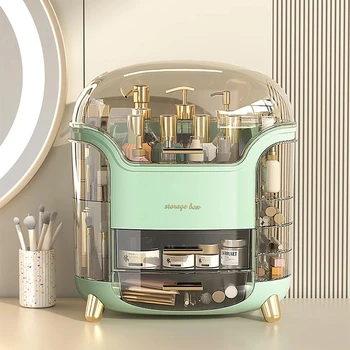 Conjunto de 8 Bolsas Organizadoras de Viagem: Simplificando sua Bagagem 9 Transparent Desk Makeup Organizer Box Large Capacity Cosmetic Jewelry Storage Drawer Bathroom Dressing Table Sundries Container