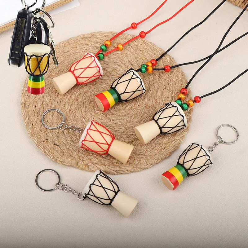 African Drum Handmade Wooden Musical Instrument Necklaces Pendant Drummer Mini Percussion Decor Christmas Gift For Music Lover
African Drum Handmade Wooden Musical Instrument Necklaces Pendant Drummer Mini Percussion Decor Christmas Gift For Music Lover