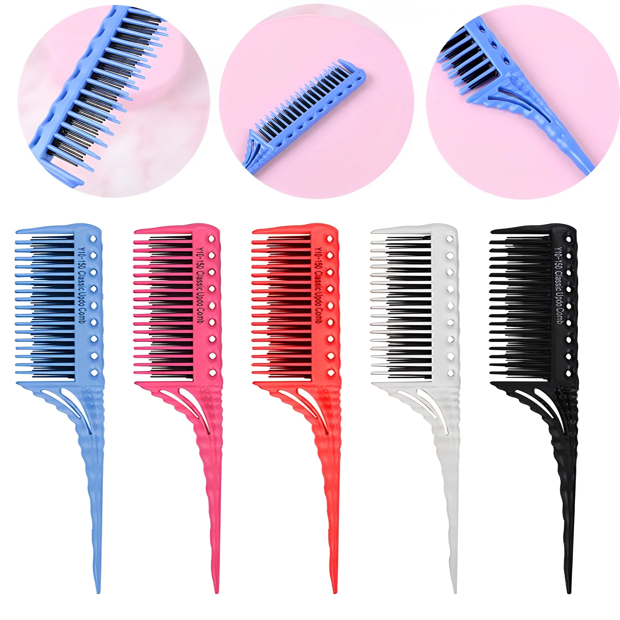Fashion Hair Combs Long Handle Three-Row Design Comb Professional Hair Brushes Salon Hairdressing Comb Hair Styling Tools
Fashion Hair Combs Long Handle Three-Row Design Comb Professional Hair Brushes Salon Hairdressing Comb Hair Styling Tools
