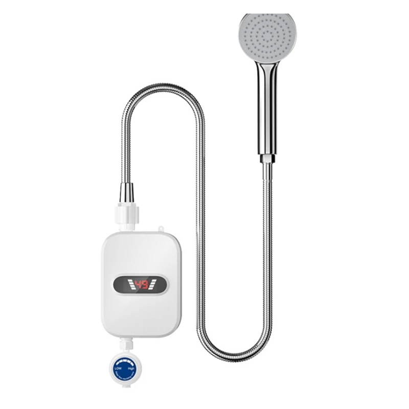 Instant Water Heater Shower 220V Bathroom Faucet Hot Water Heater 3500W Digital Display EU Plug
Instant Water Heater Shower 220V Bathroom Faucet Hot Water Heater 3500W Digital Display EU Plug