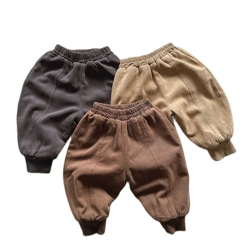 Children's trousers Boys plush thickened warm loose casual pants Girls Winter jeans
Children's trousers Boys plush thickened warm loose casual pants Girls Winter jeans