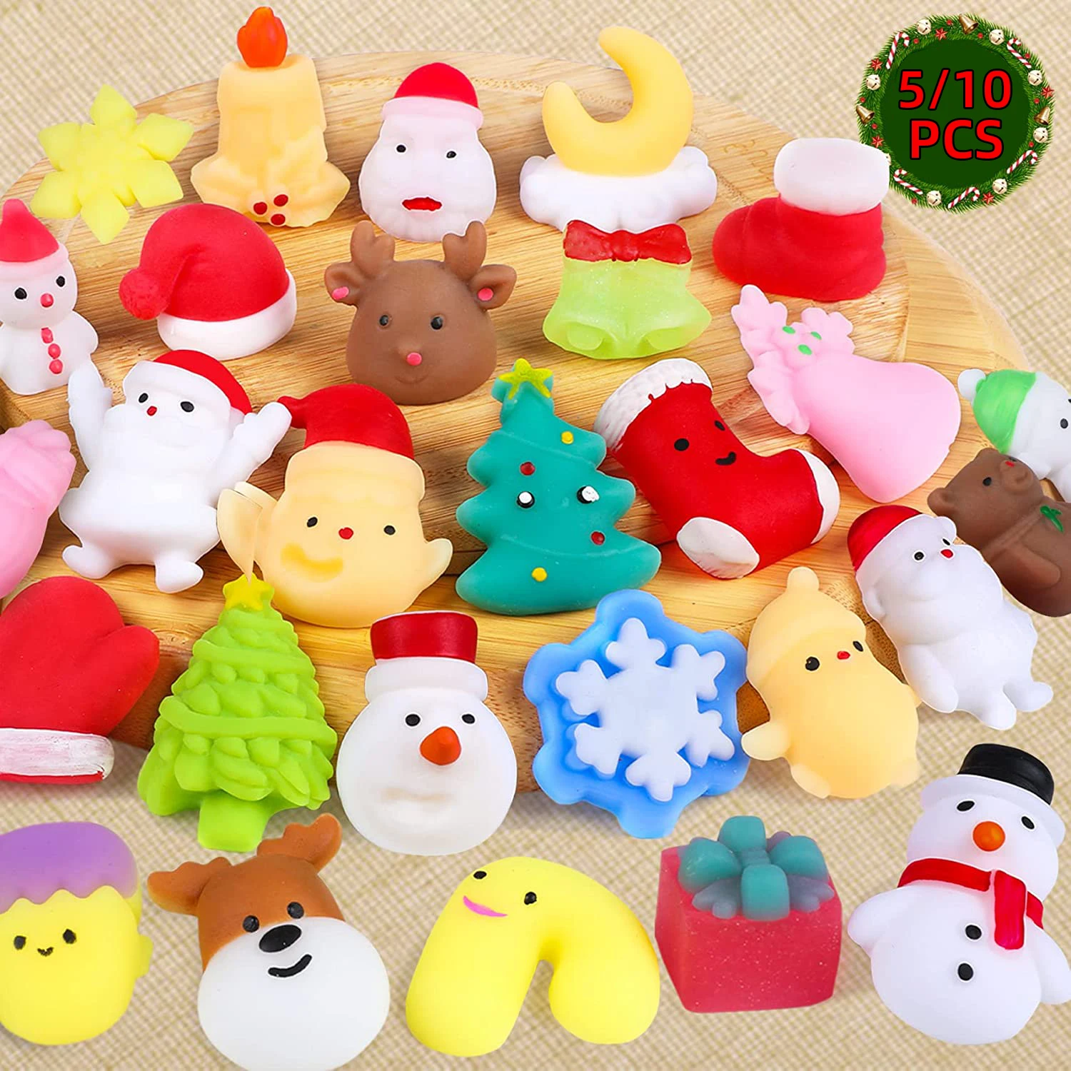 5/10 Pcs Christmas Squishy Mochi Cute Kawaii Anti-stress Squishies Fidget Toys Decompression Stress Reliever Toy for Kids Adults
5/10 Pcs Christmas Squishy Mochi Cute Kawaii Anti-stress Squishies Fidget Toys Decompression Stress Reliever Toy for Kids Adults