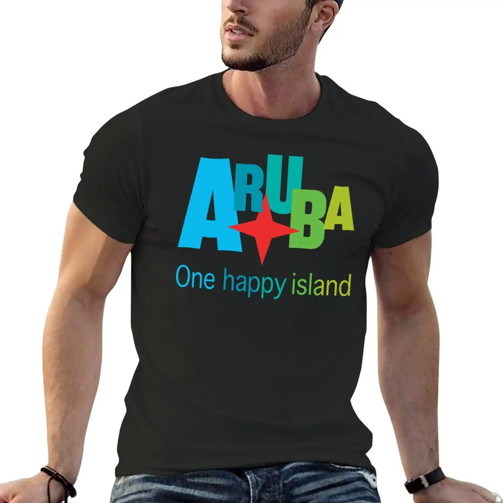 Aruba One Happy Island - all in colors. T-Shirt designer shirts Blouse Aesthetic clothing shirts graphic tees mens fashion
Aruba One Happy Island - all in colors. T-Shirt designer shirts Blouse Aesthetic clothing shirts graphic tees mens fashion