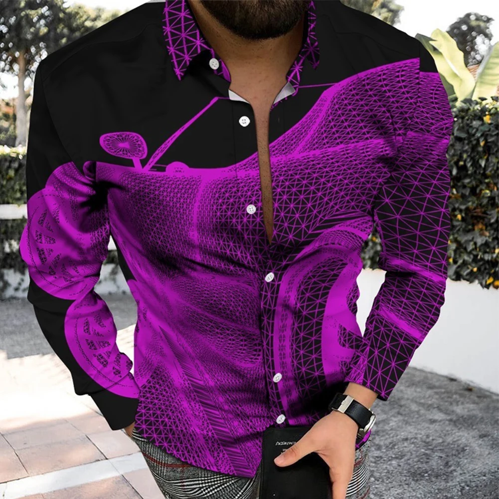 Men Casual Printed Long Sleeve Muscle Fitness Button Down Shirt Party T Dress Up Dress Shirts Casual Party Camisa Social
Men Casual Printed Long Sleeve Muscle Fitness Button Down Shirt Party T Dress Up Dress Shirts Casual Party Camisa Social