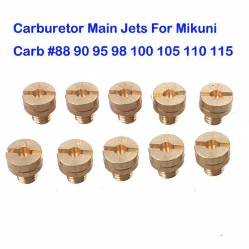 10pcs/Set Main Jets For Mikuni Carburetor VM22 VM24 VM26 125cc 150cc 200cc 250cc Automotive Carburetor Parts
10pcs/Set Main Jets For Mikuni Carburetor VM22 VM24 VM26 125cc 150cc 200cc 250cc Automotive Carburetor Parts