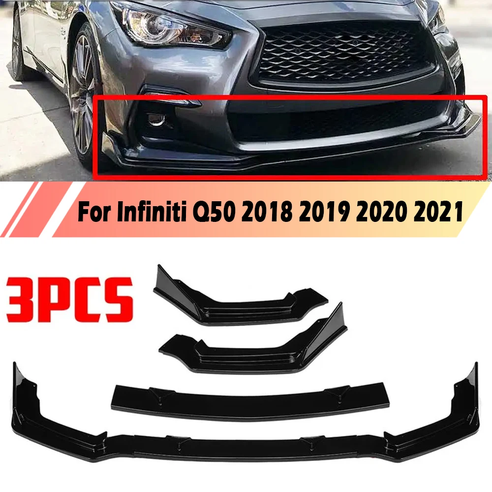 Car Front Bumper Lip Spoiler Decorative Cover Kit Preventing Scratches Fit For Infiniti Q50 2018-2021 Exterior Car Accessories
Car Front Bumper Lip Spoiler Decorative Cover Kit Preventing Scratches Fit For Infiniti Q50 2018-2021 Exterior Car Accessories