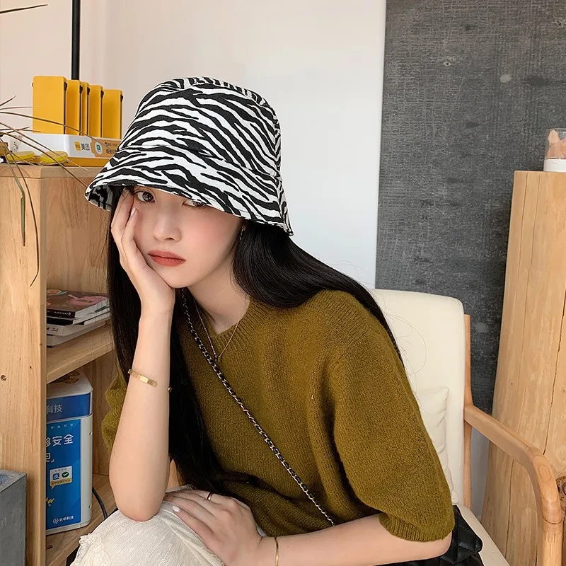 Bucket Hat Women Summer Outdoor Cotton Fisherman Caps Zebra Pattern Outdoor Summer Sun-Proof Panama Bucket Hat
Bucket Hat Women Summer Outdoor Cotton Fisherman Caps Zebra Pattern Outdoor Summer Sun-Proof Panama Bucket Hat