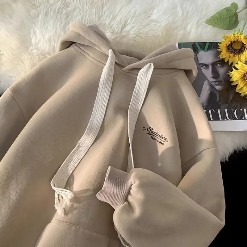 Korean Women Casual Loose Hoodies Autumn Winter Long Sleeve Hooded Sweatshirt Harajuku Simple Tops Pullover Y2k Streetwear
Korean Women Casual Loose Hoodies Autumn Winter Long Sleeve Hooded Sweatshirt Harajuku Simple Tops Pullover Y2k Streetwear