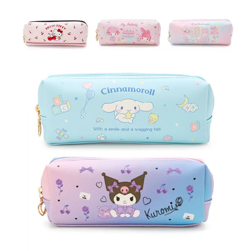 Ins Fashion Kawaii Sanrio Kuromi My Melody Leather Double Zipper Pen Bag Hello Kitty Trendy New Cartoon Cute Anime Girls Gifts
Ins Fashion Kawaii Sanrio Kuromi My Melody Leather Double Zipper Pen Bag Hello Kitty Trendy New Cartoon Cute Anime Girls Gifts