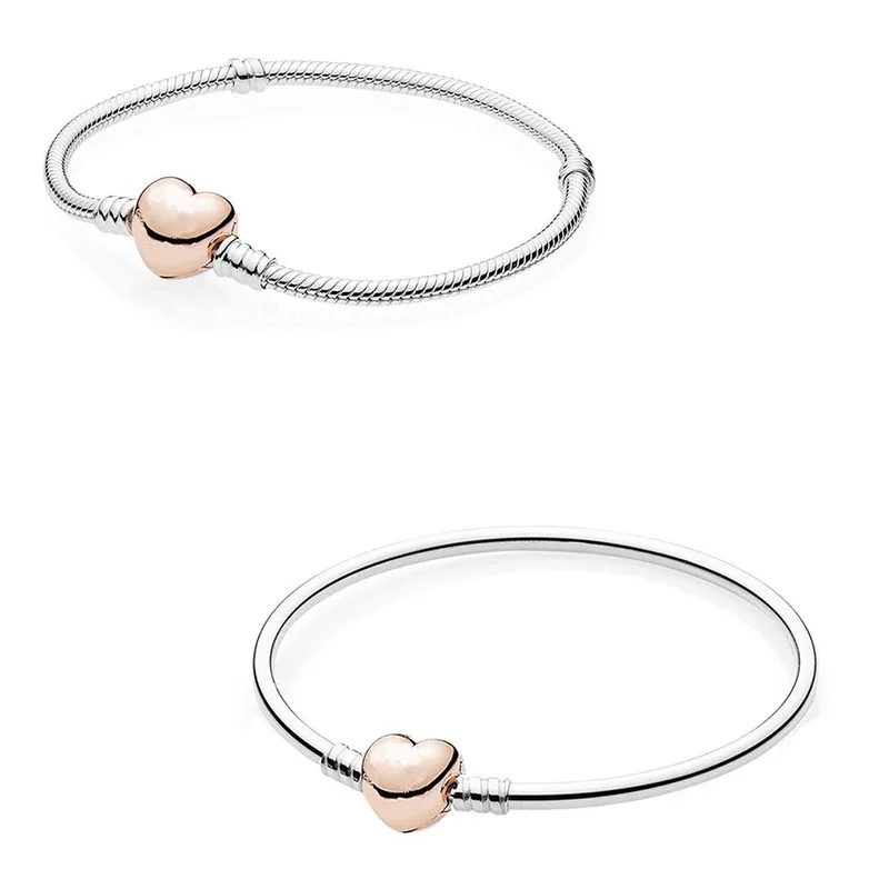 Original Moments Rose Gold Love Heart Clasp Snake Chain Bracelet Bangle Fit Women 925 Sterling Silver Bead Charm Fashion Jewelry
Original Moments Rose Gold Love Heart Clasp Snake Chain Bracelet Bangle Fit Women 925 Sterling Silver Bead Charm Fashion Jewelry