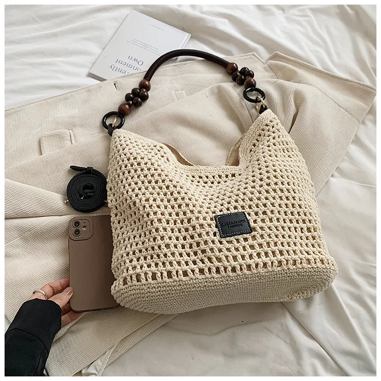 Summer Hollow Woven Tote Bag - Large Capacity 42 S65d23aab2ac34f71987f05673f816f7cK