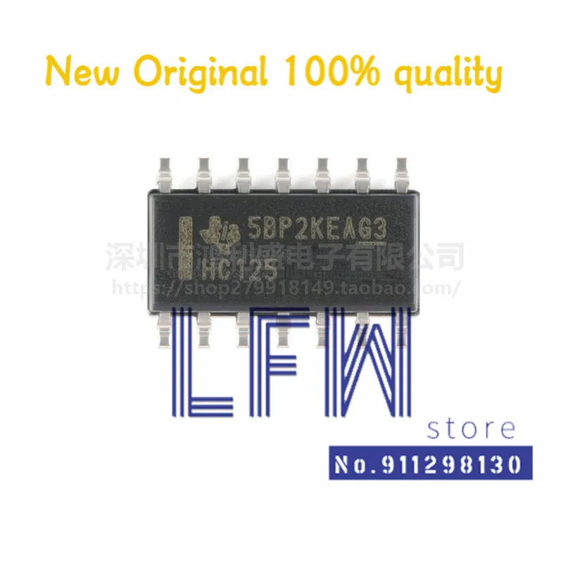 

10pcs/lot SN74HC125DR SN74HC125D SN74HC125 74HC125 HC125 SOP14 Chipset 100% New&Original In Stock