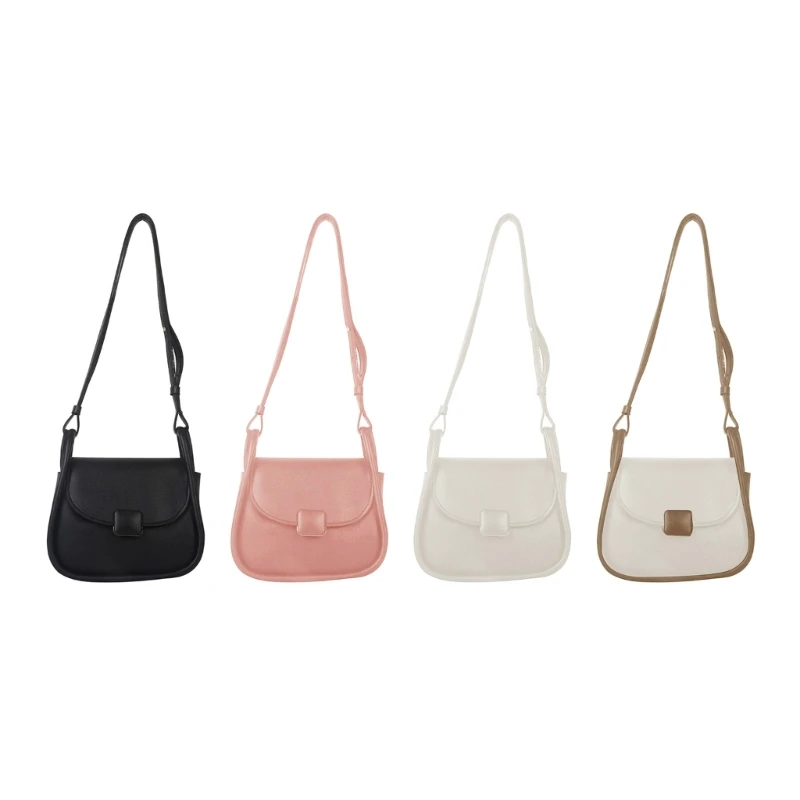 

Women Small Flap Shoulder Bag Casual PU Leather Solid Color Crossbody Bag Office Lady Travel Shopping Dating Messenger Handbag