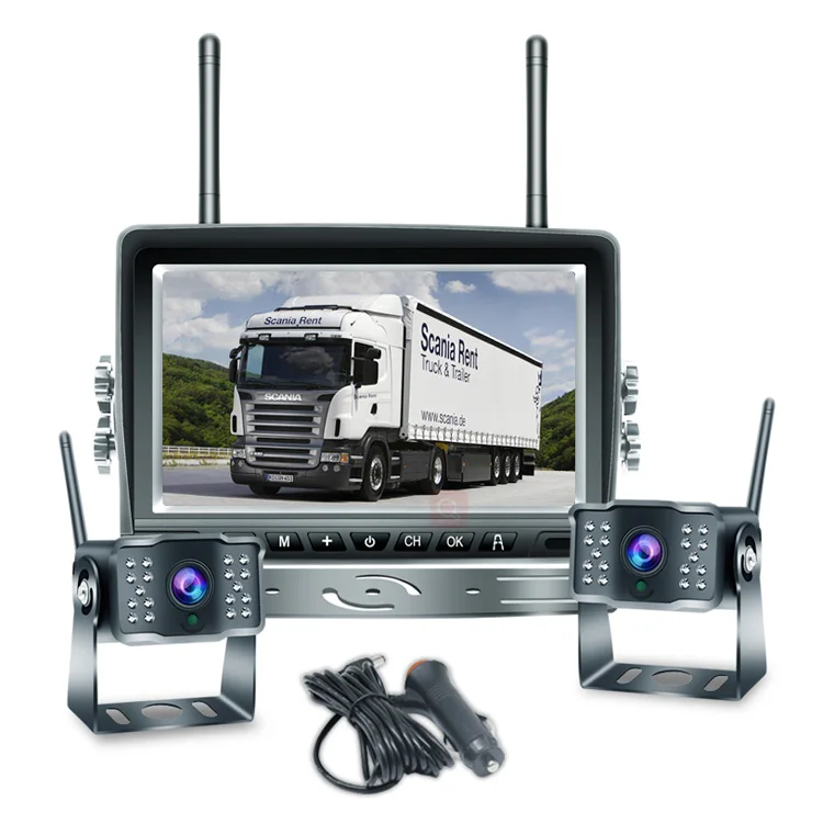 12-24V Wireless Reverse Camera 7 Inch Spit Screen Wireless Backup Camera For Trucks Bus
12-24V Wireless Reverse Camera 7 Inch Spit Screen Wireless Backup Camera For Trucks Bus