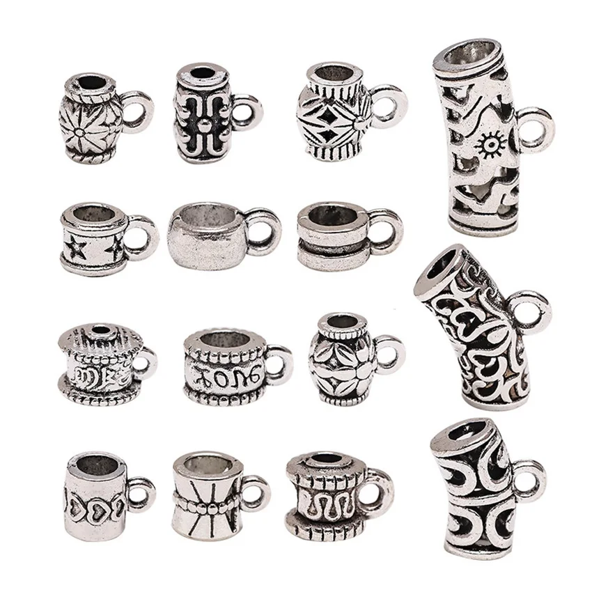 20pcs Tibetan Silver Color Metal Loose Bails Pendants Spacer Beads Connectors Wholesale Lot For Bracelet Necklace Jewelry Making
20pcs Tibetan Silver Color Metal Loose Bails Pendants Spacer Beads Connectors Wholesale Lot For Bracelet Necklace Jewelry Making