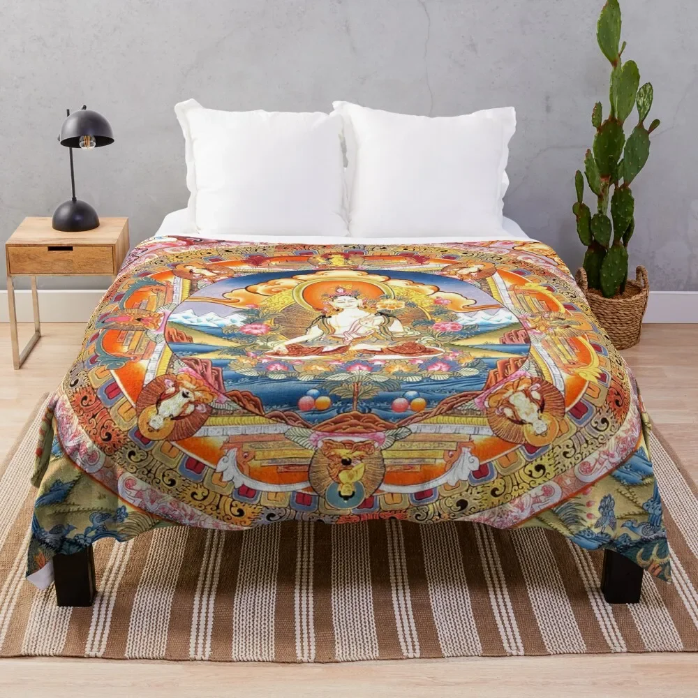White Tara Buddhist Mandala 60 Throw Blanket Soft Beds Blankets For Baby Luxury Throw Blankets
White Tara Buddhist Mandala 60 Throw Blanket Soft Beds Blankets For Baby Luxury Throw Blankets