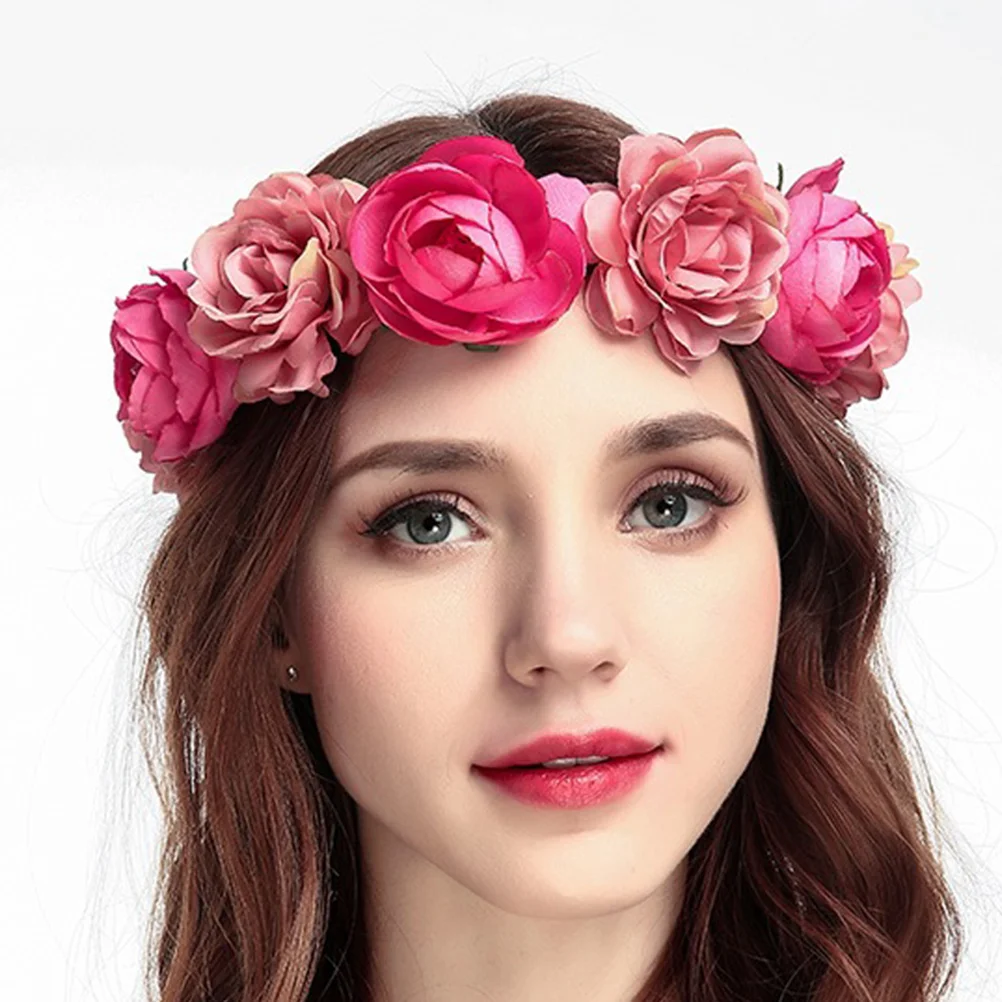 Flower Crown Rose Headband Wedding Decorations for Ceremony Hair Floral Accessories
Flower Crown Rose Headband Wedding Decorations for Ceremony Hair Floral Accessories