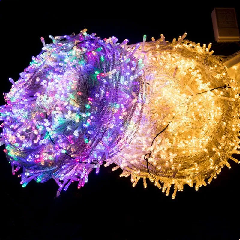 

Fairy Light 100M/50M/30M/20M/10M Led String Lights Holiday Lighting Christmas Light Wedding Decoration Outdoor Indoor EU/US Plug