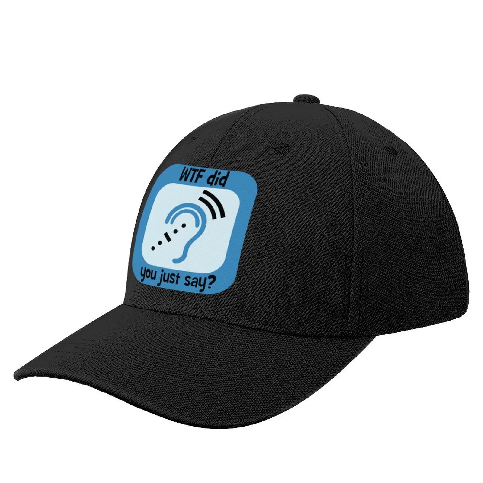 

Hard of HearingDeaf lip reader (blue) Baseball Cap Snapback Cap Visor Thermal Visor Hat For Women Men's
