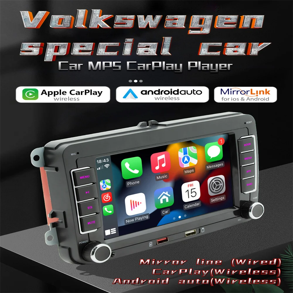 Car Multimedia Central Radio 2 Din 7"/9" Car Autostereo MP5 Player Android Auto Apple Carplay Car Bluetooth Audio For VW
Car Multimedia Central Radio 2 Din 7"/9" Car Autostereo MP5 Player Android Auto Apple Carplay Car Bluetooth Audio For VW