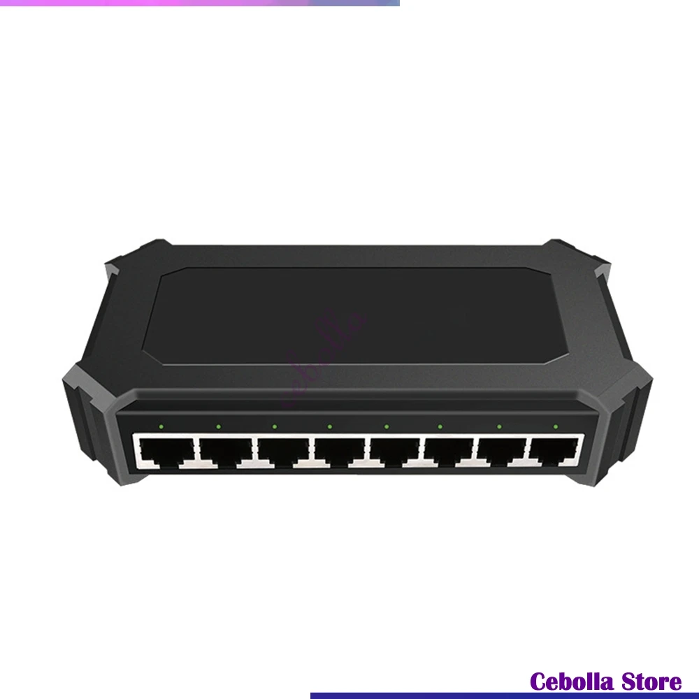 

8 Ports Plastic Housing Desktop 10/100/1000Mbps Unmanaged Gigabit Switch Ethernet Network Giga Hub for Computer