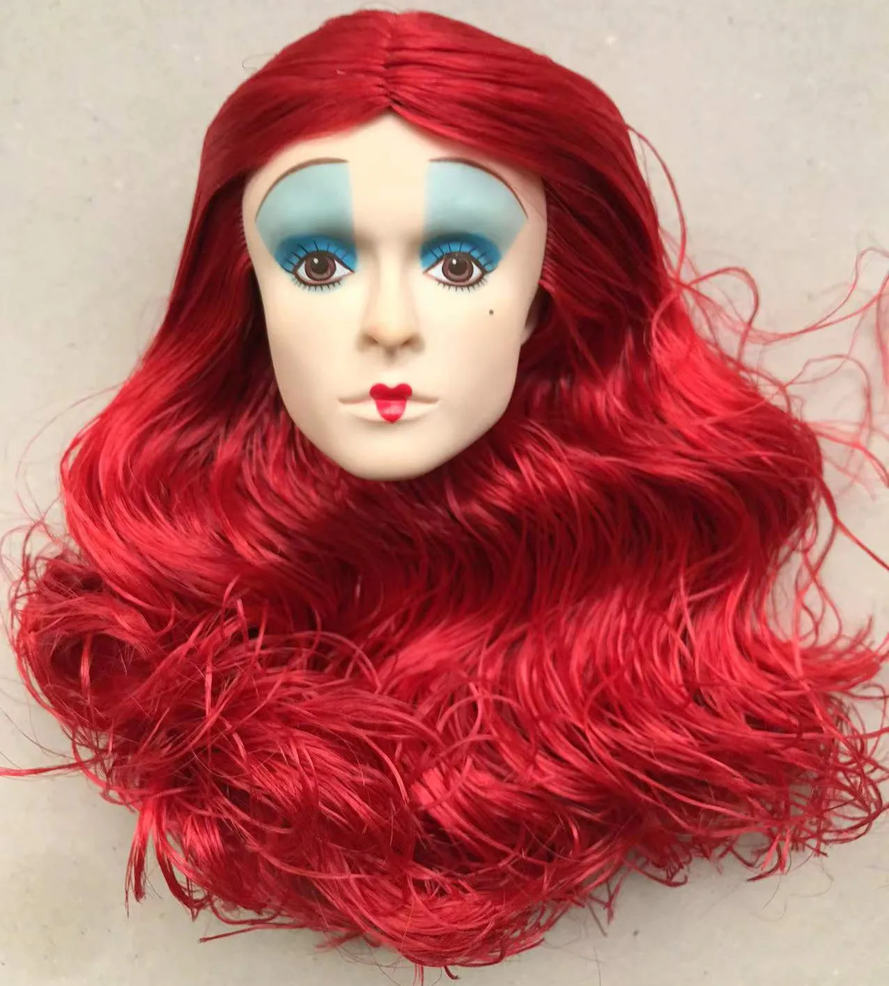 Generic New Rare Face Red Queen Doll Heads DIY Dressing Doll Heads