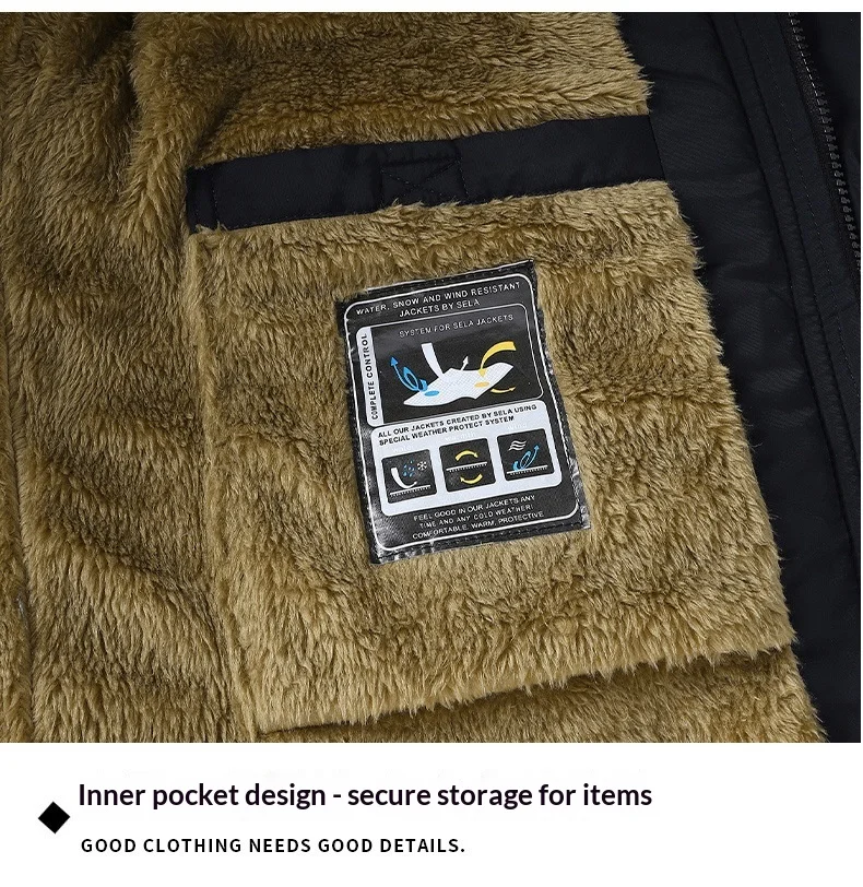 جيب روح سترة الرجال الملابس القطنية الخريف/الشتاء مقنعين منتصف طول سماكة الدفء الباردة واقية في الهواء الطلق الترفيه الملابس جيب روح سترة الرجال الملابس القطنية الخريف/الشتاء مقنعين منتصف طول سماكة الدفء الباردة واقية في الهواء الطلق الترفيه الملابس