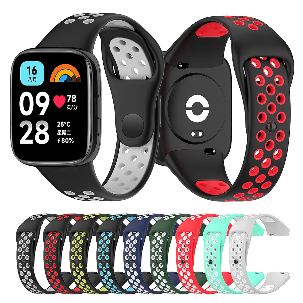 Sports Silicone Strap For Redmi Watch 3 Active/Lite Smart Watch Band Dual Color Watchband
Sports Silicone Strap For Redmi Watch 3 Active/Lite Smart Watch Band Dual Color Watchband
