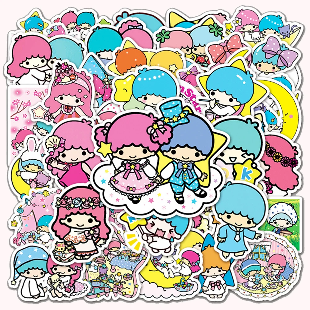10/30/50pcs Little Twin Stars Cute Sanrio Cartoon Stickers for Laptop Skateboard Scrapbook Luggage Bike Sticker Decal Toys Gift
10/30/50pcs Little Twin Stars Cute Sanrio Cartoon Stickers for Laptop Skateboard Scrapbook Luggage Bike Sticker Decal Toys Gift