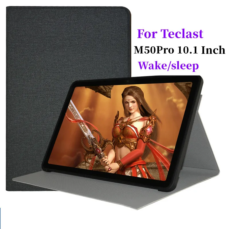 

Folio Book Cover For Teclast M50Pro Case 10.1 Inch Tablet Folding Stand Funda For Teclast m50pro Soft TPU Back Shell