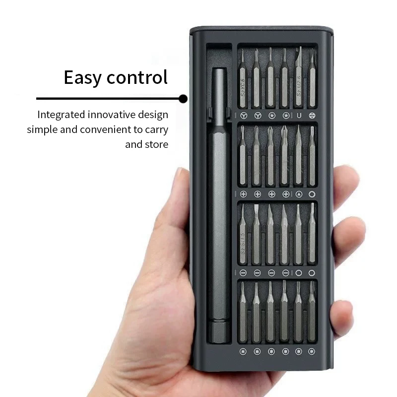 

25in 1 Multifunction Screwdriver Set Magnetic Screwdriver Bit Portable Tool Box Detachable Smart Home Computer Phone Repair