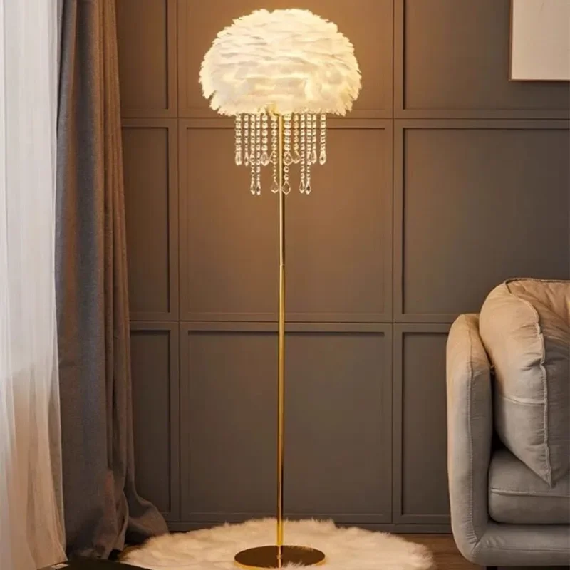 White Led Floor Lamp Nordic Bedroom Room Ostrich Feather Lamp Living Room Decoration Led Lights Stand Lights Bedside Lamps
White Led Floor Lamp Nordic Bedroom Room Ostrich Feather Lamp Living Room Decoration Led Lights Stand Lights Bedside Lamps