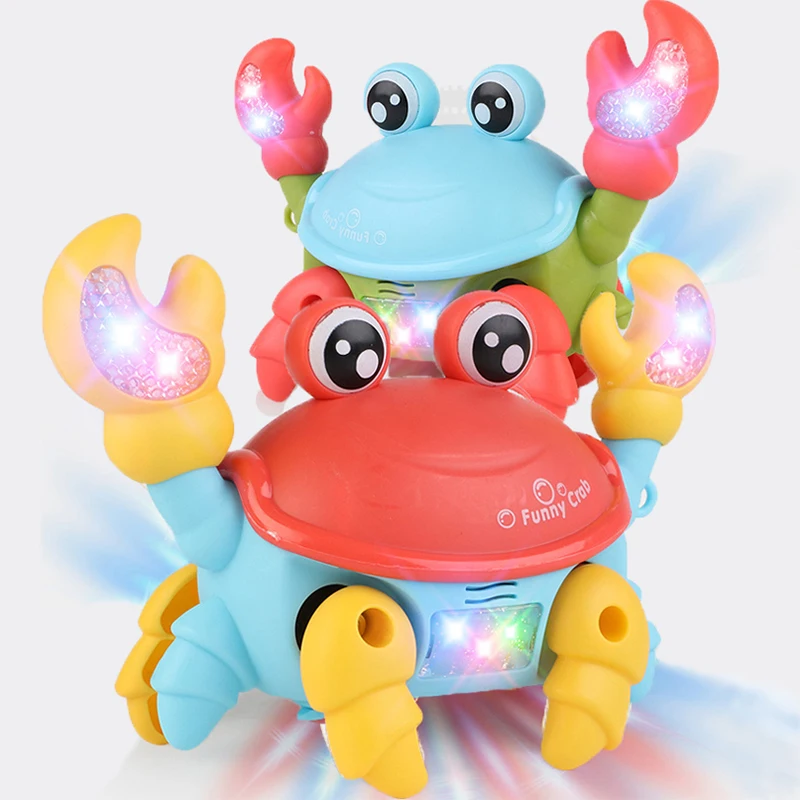 Baby Electric Crawling Crab Toy Tummy Time Toy Walking Electric Pet with Light Musical Early Educational Baby Toddler Toys Gifts 
Baby Electric Crawling Crab Toy Tummy Time Toy Walking Electric Pet with Light Musical Early Educational Baby Toddler Toys Gifts