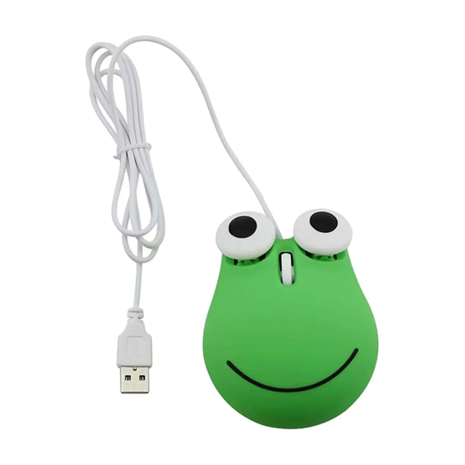 

Wired Mice, Big Eyed Green Frog Cute Mice, Home and Office Use, with 135cm Long USB Cable for Desktop Laptop Notebook