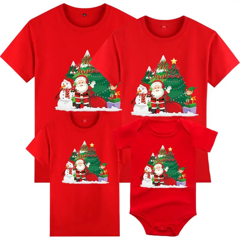 Family Matching Outfits Women Men Kids T-shirt Baby Rompers Cotton Short Sleeve Cartoon Print Christmas Mother Daughter Clothes
Family Matching Outfits Women Men Kids T-shirt Baby Rompers Cotton Short Sleeve Cartoon Print Christmas Mother Daughter Clothes