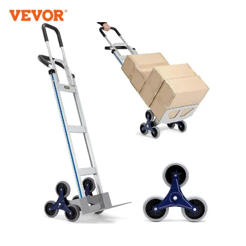 VEVOR 550/375/220lbs Stair Climbing Cart Folding Trolley Heavy Duty with Dual Handles Truck Frame for Warehouse Shopping Airport
VEVOR 550/375/220lbs Stair Climbing Cart Folding Trolley Heavy Duty with Dual Handles Truck Frame for Warehouse Shopping Airport